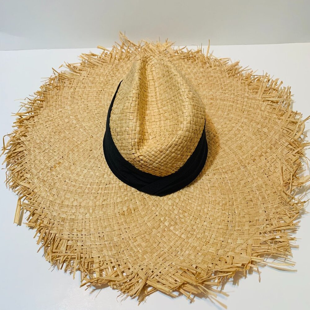 Castaner Sun Hat Straw Woven Wide Brim Summer Beach Women's Beige New